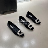 实拍NUOQILIN浅口单鞋 女粗跟中跟软底黑色搭扣式 工作鞋 FQ3 外穿鞋