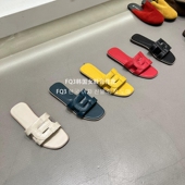 实拍THE DUODUO新款 一字带露趾平底鞋 FQ3 拖外穿旅游沙滩凉拖鞋 女