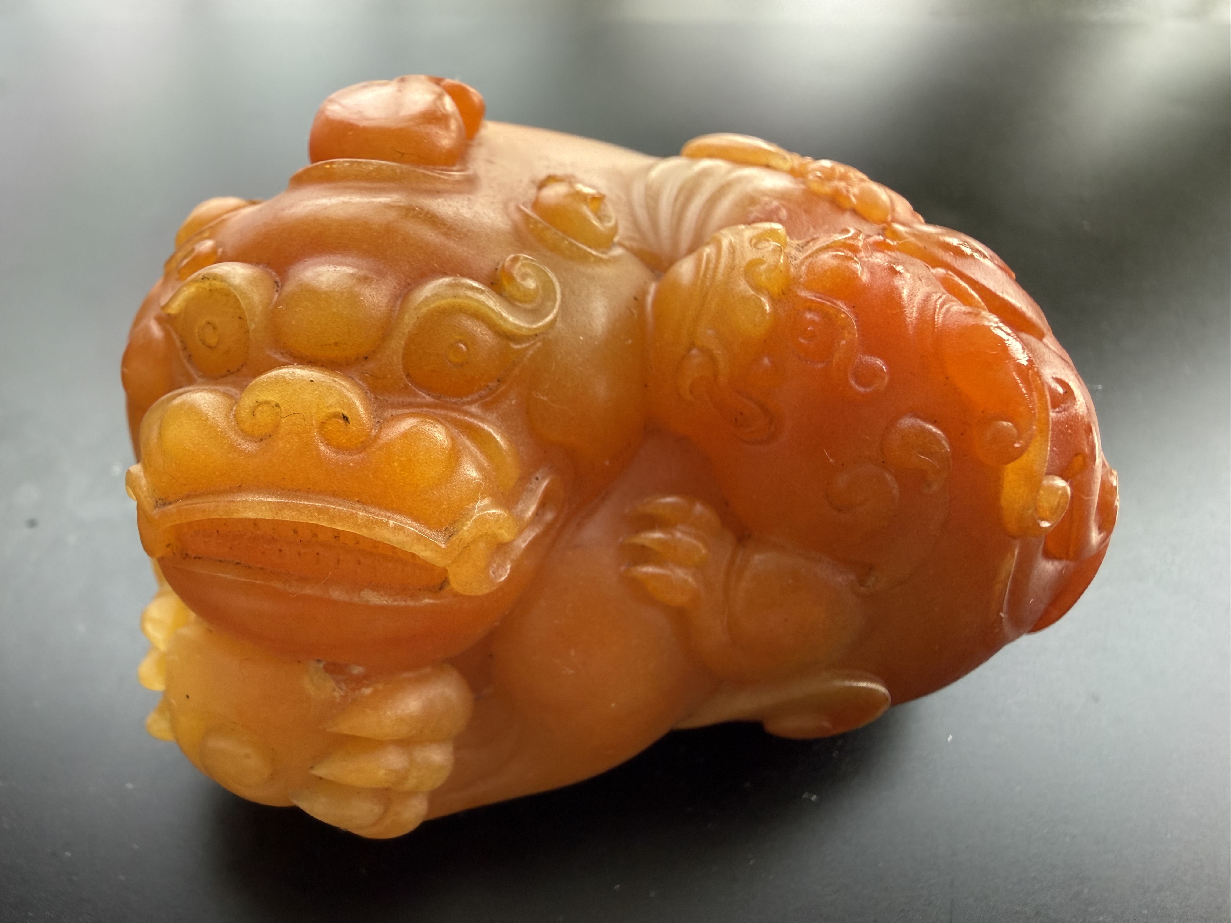 天然原矿黄龙玉貔貅手把件珠宝玉石鉴定证书礼物摆件开业来财精品