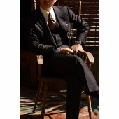 权力帝国 系列 全羊毛「古典棕」意式 UGENTLE 单排3扣2西服套装