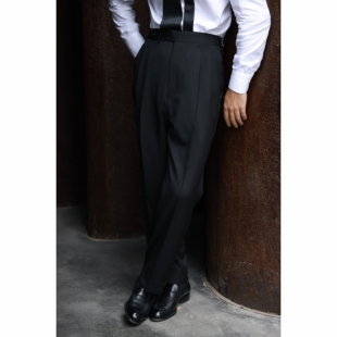 高腰西裤 UG男装 意大利1900面料「夜幕黑」意式 系列 权力帝国