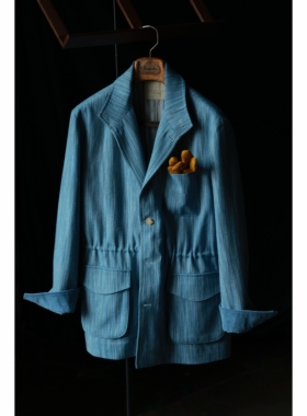 UG《城市野行》系列「毕加索蓝」毛麻混纺Teba西班牙户外精工夹克