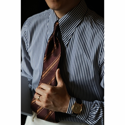 UGENTLE男装条纹长袖衬衫