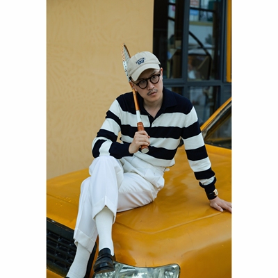 UGENTLE男装羊绒棉马球毛衣