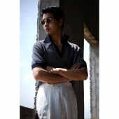 男女同款 精梳棉 针织短袖 UGENTLE「暮雨昼夜」肌理感 V领polo衫