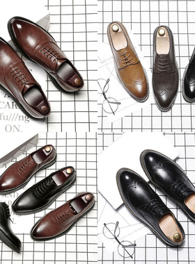 样板房衣柜衣帽间英伦男士商务皮鞋道具摆件鞋柜展厅陈列软装饰品