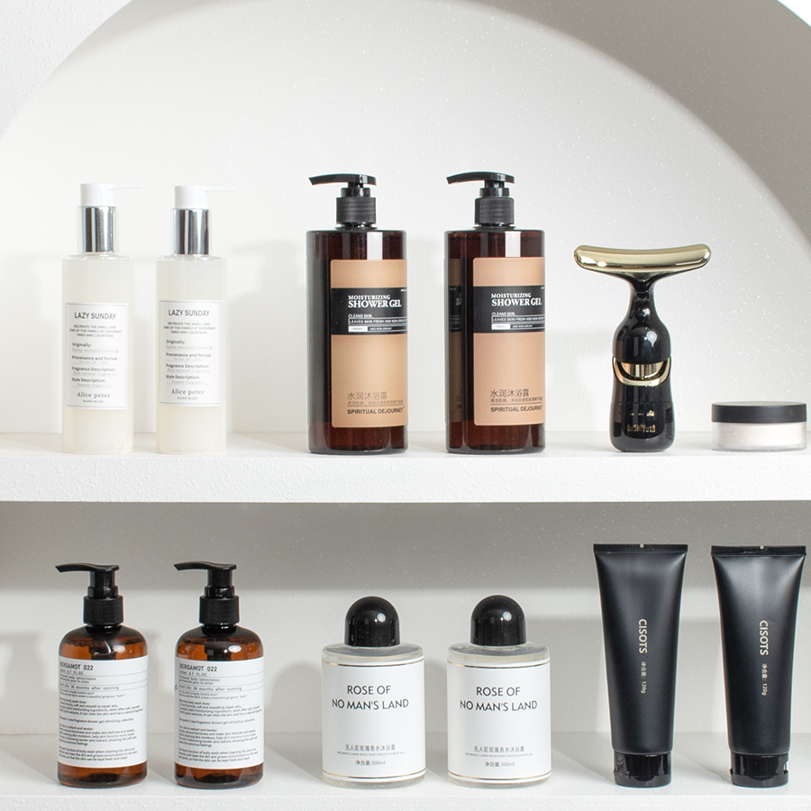 样板房卫生间浴室柜梳妆台软装摆件洗漱用品组合卫浴陈列道具套装