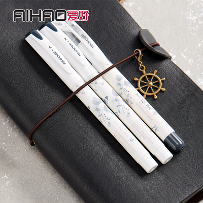 爱好兰花瓷墨囊钢笔套装