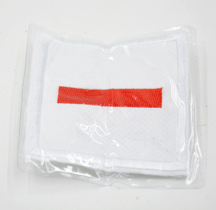 小队长标志一道杠红色刺绣棉布送别针加防护标准少先队员队标批发