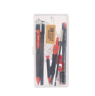 包邮尺子圆规套装涂卡笔自动笔直