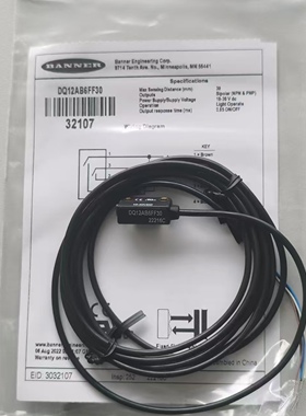 DQ12AB6FF15/FF30/FF50美国邦纳区域光电传感器全新原装正品现货
