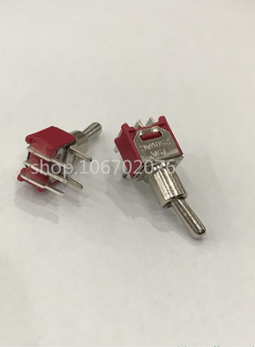 SMTS-102C3 小型钮子开关 5脚卧式拨动开关 两档弯脚 安装孔5mm