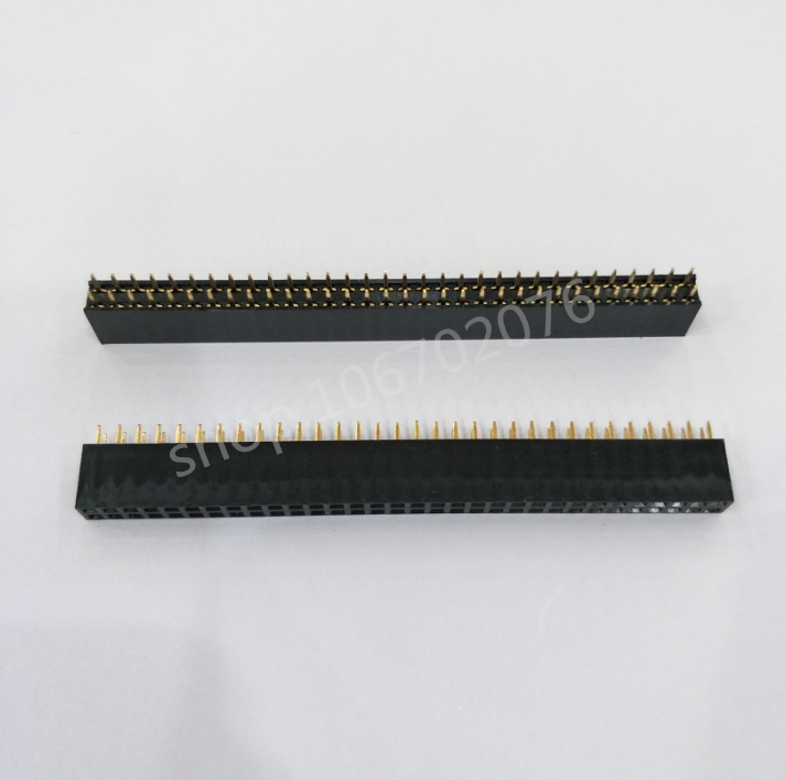 双排母 排针母座 2*32P 间距2.54MM 塑高8.5MM 普通 2X32PIN