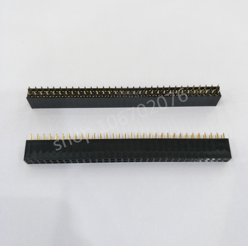 双排母 排针母座 2*32P 间距2.54MM 塑高8.5MM 普通 2X32PIN
