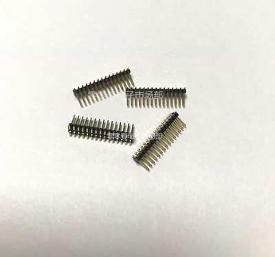 双排贴片排针 间距 1.27MM 2*15PIN 2X15P 镀金铜插针 立贴排针