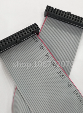 排线 灰色排线20P LED显示屏线 2.54mm间距 2*10 30CM 压好带头子