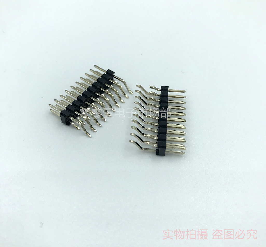 卧式双排平贴针 贴片双排针 2*10P 2.54MM间距 耐高温 2X10PIN 热
