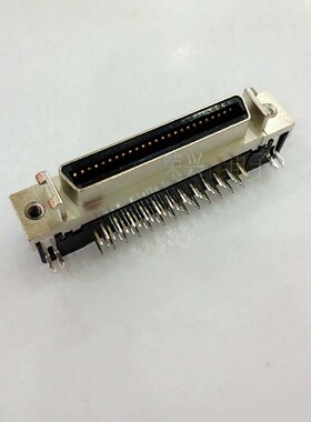 SCSI插座 50芯 连接器SCSI-50P 槽式弯脚90度 母座 弯母