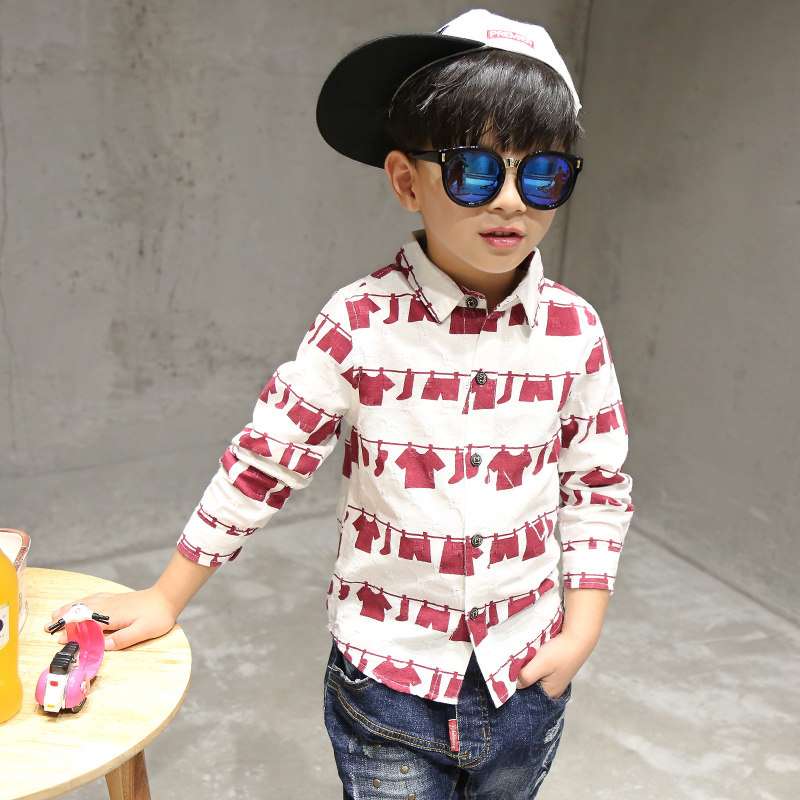 Chemise garcon à manche longue - Ref 2078796 Image 1