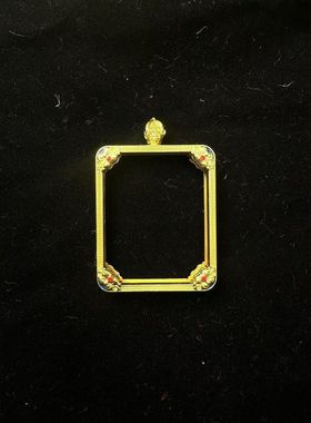 嘎乌盒吞金兽4x5唐卡外壳五台山五爷扎基拉姆唐卡框批发吊坠
