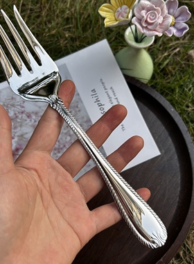 美国LENOX蓝纳克斯18/10大肉叉奢侈品牛排叉主餐叉烤叉公用叉家用