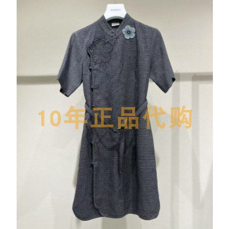 2J1O405折DAZZLED素国内正品代购2025春短袖连衣裙吊牌2999