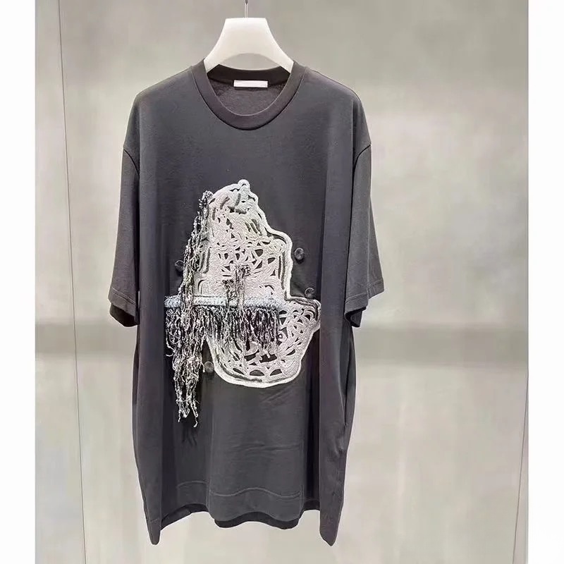 2H1O408折DAZZLE地素国内正品代购2023春肌理短袖连衣裙吊牌1799