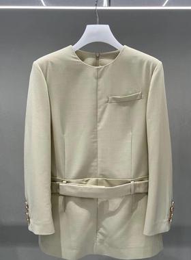 2H1O620折DAZZLED素国内正品代购2023春精纺西装连衣裙吊牌2799