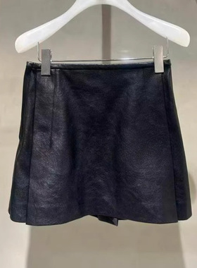 2I4S205折DAZZLED素国内正品代购2024冬黑色短裙吊牌1299