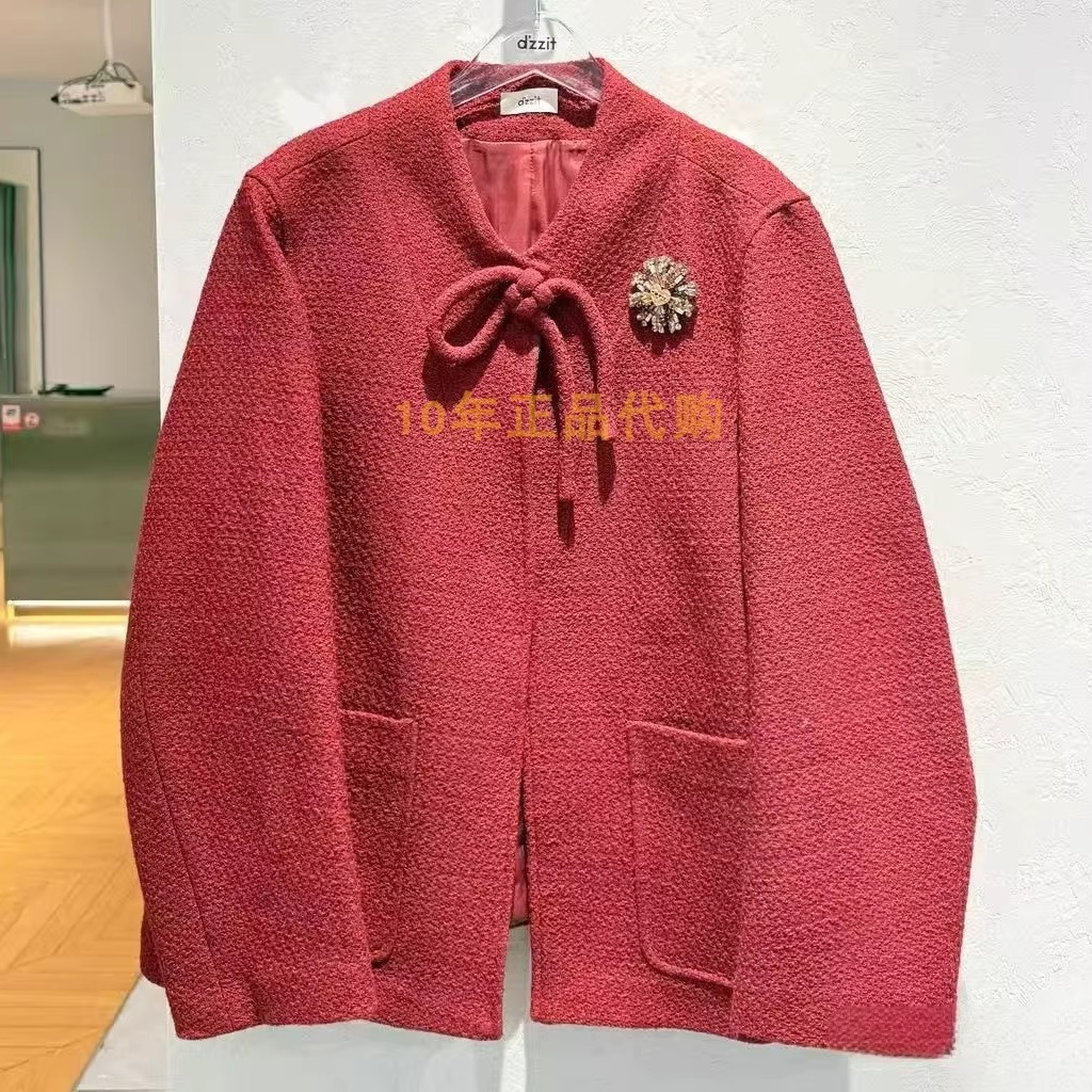 3J1G145折dzzitD素国内正品代购2025春女士短大衣吊牌1890