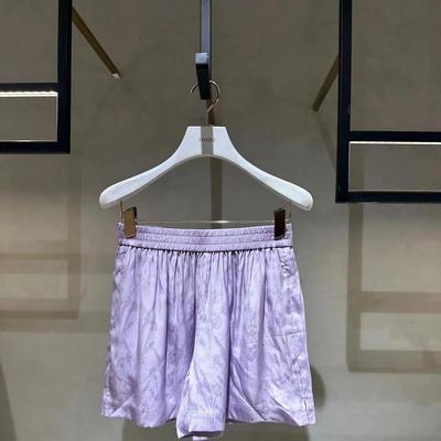 2H2Q109折DAZZLE地素国内正品代购 2023夏浅紫色提花短裤吊牌999