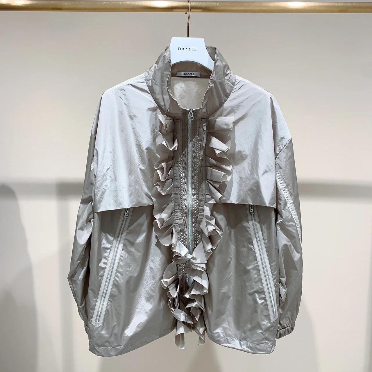 2E3F428折DAZZLE地素国内正品代购2022秋浅灰色休闲外套吊牌2599
