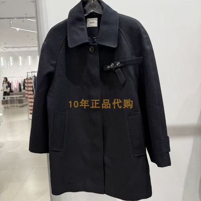 3I4H311折dzzitD素国内正品代购2024冬深蓝色外套吊牌2090