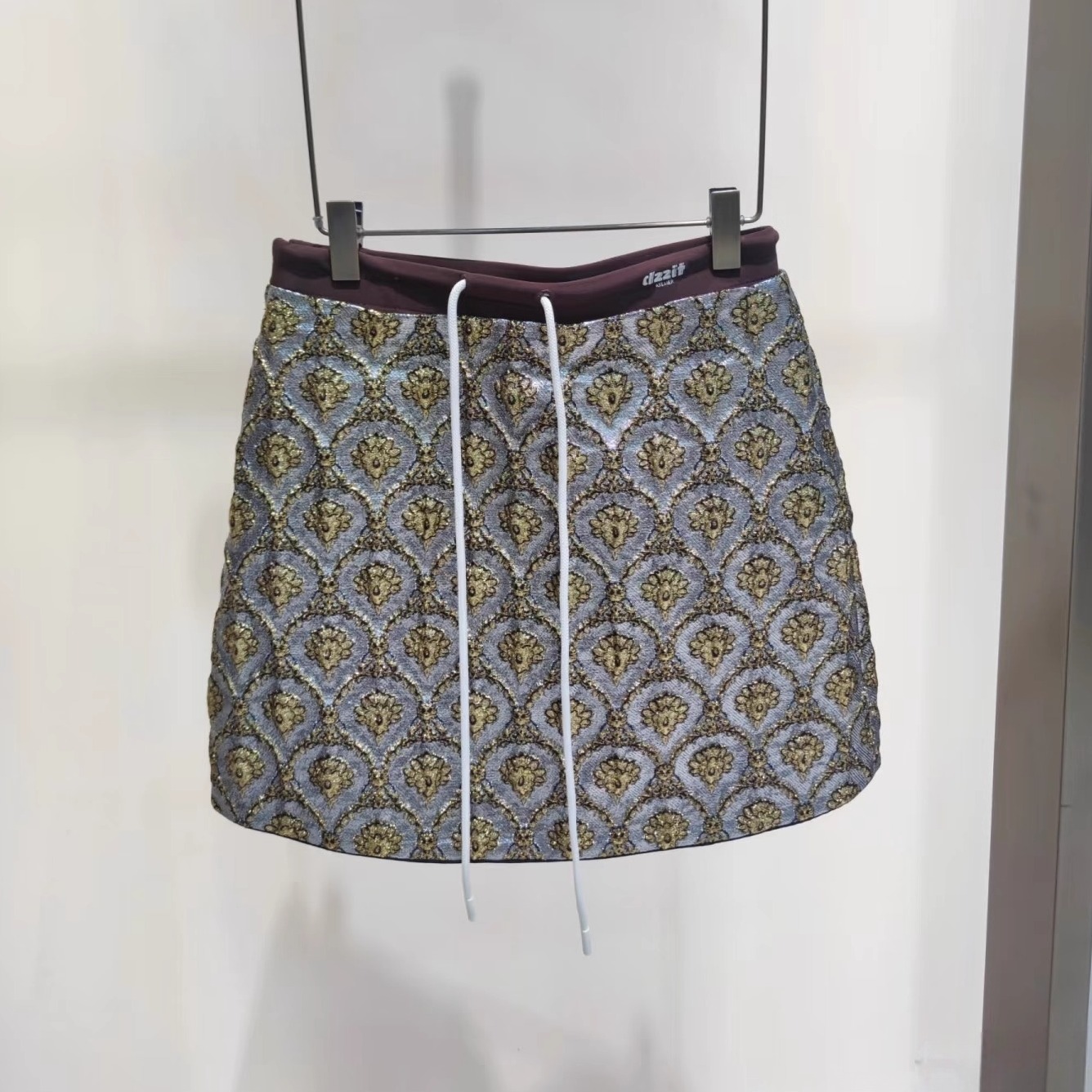 3J1S227折dzzit地素国内正品代购2025春中灰色短裙吊牌935