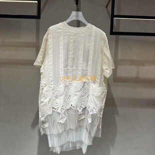 2I2O481折DAZZLE地素国内正品代购2024夏重工丝毛连衣裙吊牌3999