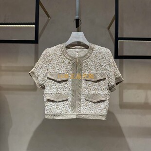 1I2F403折DM地素国内正品代购 2024夏高级花纱外套吊牌6990