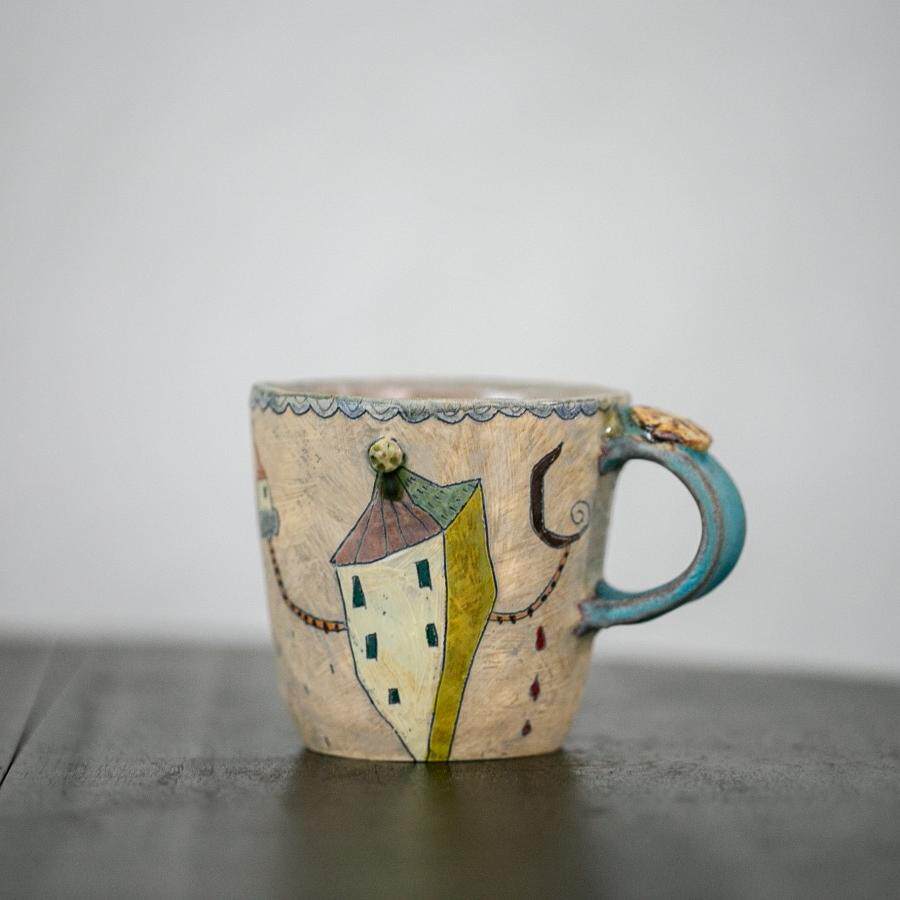 【月器】日本陶艺家门胁美香江童话创意小众马克杯咖啡杯茶杯茶碗