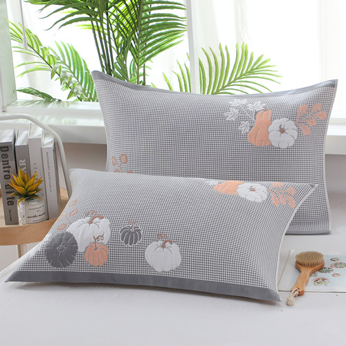 纯棉枕巾一对装单人可机洗