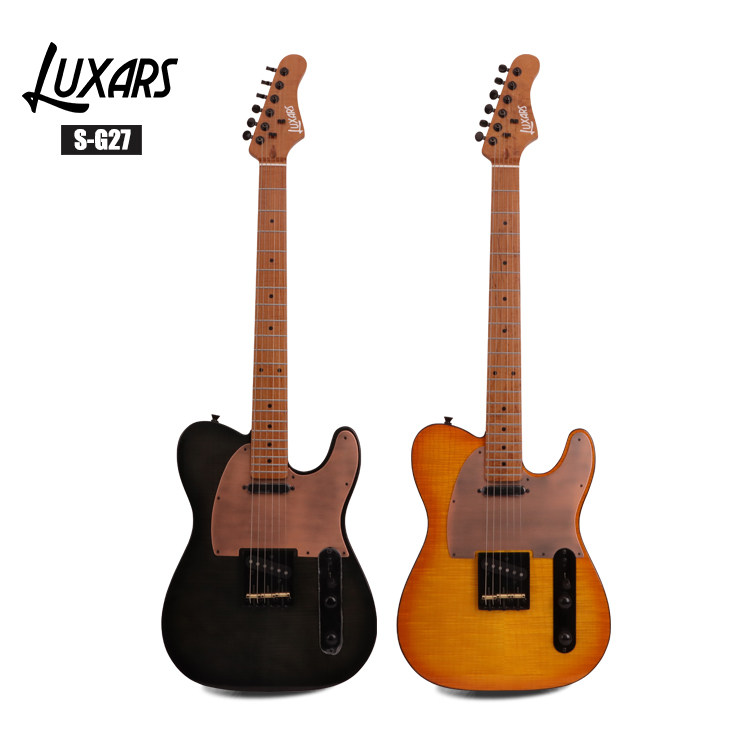 虎纹枫木电吉他TL电吉他39寸22品