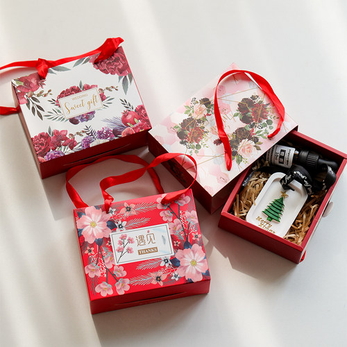 飞鱼手作蜡牌手提带小礼盒