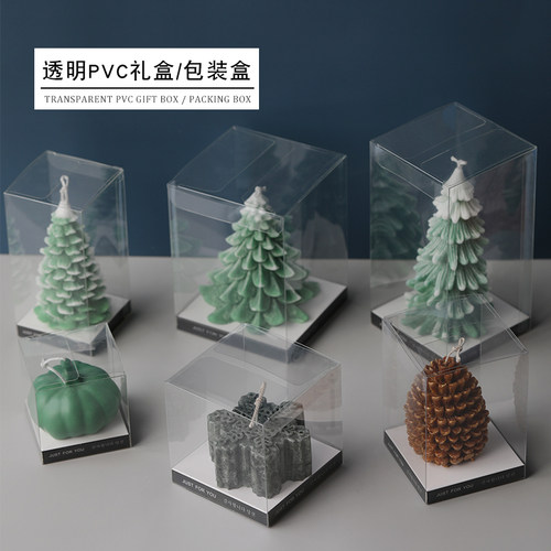 飞鱼手作透明pvc礼盒石膏展示盒