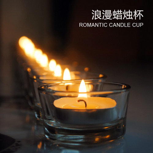 简约情人节送女友表白求爱蜡烛台