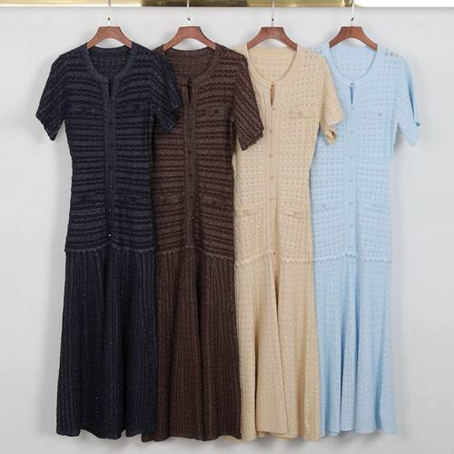 现货高品质夏季新款名媛网红修身