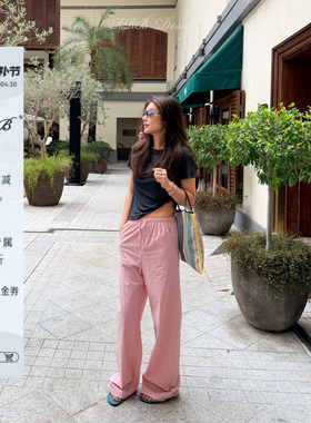 RRB Design「敦煌氧气裤」莫代尔桑蚕丝混纺防蚊防晒松紧腰休闲裤