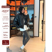 RRB Design「气球夹克」环保仿真皮时髦廓形夹克皮衣外套