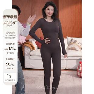 高弹显瘦两件套套装 RRB 修身 休闲舒适居家服圆领长袖 Design