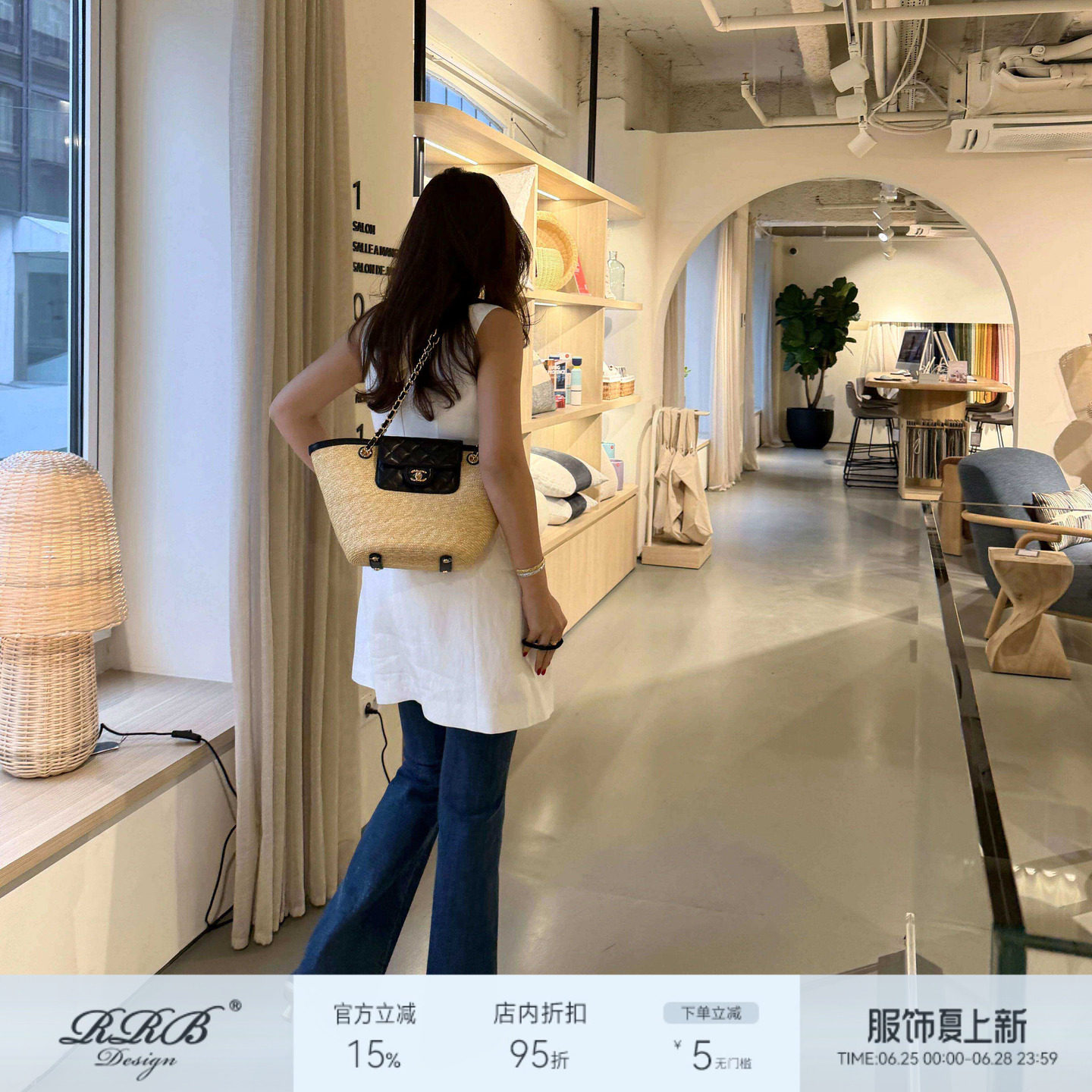 RRB Design「升级超模裤」百搭高腰阔腿裤微喇垂感直筒牛仔裤女