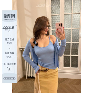 修身 RRB 升级」羊毛混纺百搭显瘦开衫 「爆款 吊带背心两件 Design