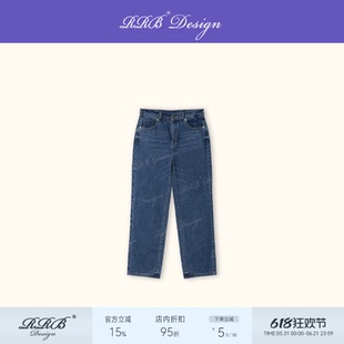 RRB Design “贝原” 日本Kaihara进口牛仔靛蓝色轻薄烟管牛仔裤