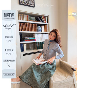 针织衫 RRB 宽松圆领单排扣长袖 羊毛混纺百搭显瘦纯色开衫 Design